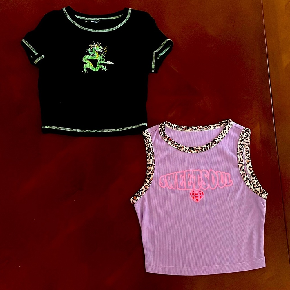 Shein tank and baby tee